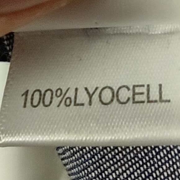 Saks Fifth Avenue Threads Maxi Denim Blue Slip Lyocell Dress Size Small - Picture 12 of 16